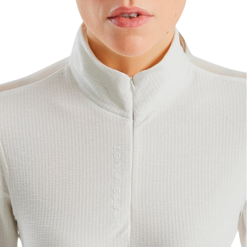 Horse Pilot - Baselayer anti-uv femme Suntech blanc