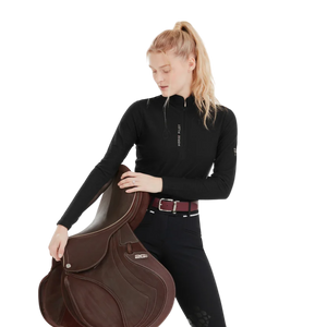 Horse Pilot - Suntech women's anti-UV base layer black | - Ohlala