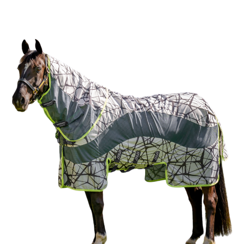 Horseware - Chemise anti-mouches Amigo 3-en-1 Camofly print lime | - Ohlala