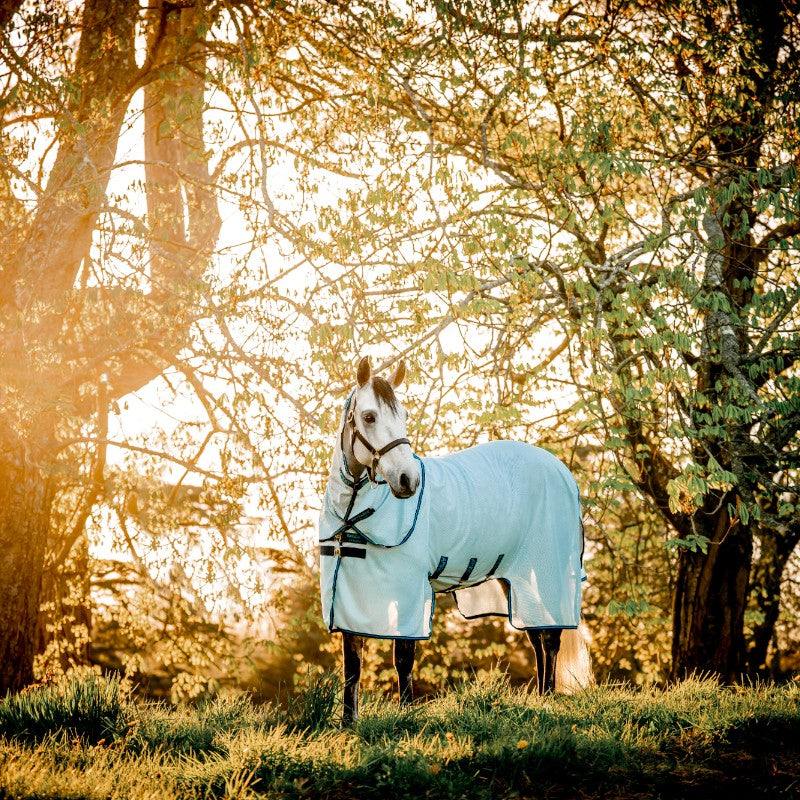 Horseware - Chemise anti-mouches Amigo Bug Buster azure blue/ marine/ bleu éléctrique | - Ohlala