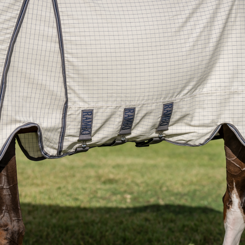 Horseware - Rambo Protector Fieldsafe Plus fly-repellent shirt silver/navy/white/beige 
