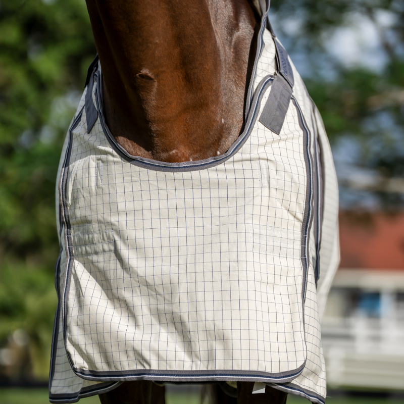 Horseware - Rambo Protector Fieldsafe Plus fly-repellent shirt silver/navy/white/beige 
