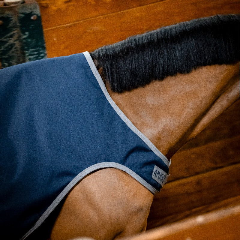 Horseware - Manta de paseo Amigo Ripstop Walker marino/titanium grey 100g | - Ohlala