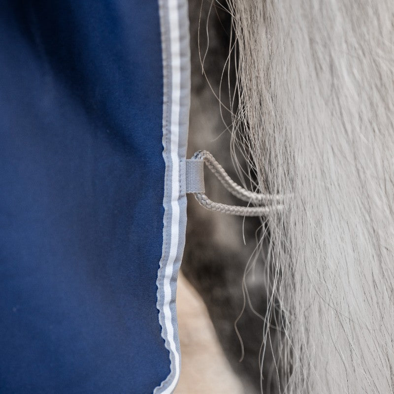 Horseware - Amigo Jersey Integrated Drying Sheet navy/ titanium grey/ silver | - Ohlala