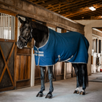 Horseware - Tappeto asciugante Rambo Techni Waffle blu navy/ thunderstorm grey/ argento | - Ohlala