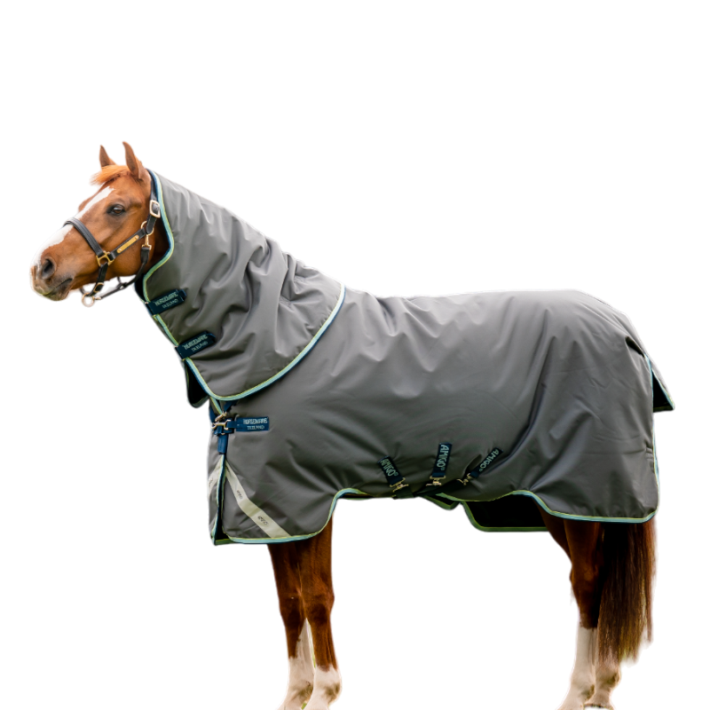 Horseware - Couverture d'extérieur Amigo Bravo 12 Plus shadow/ marine/ blue haze 400g | - Ohlala