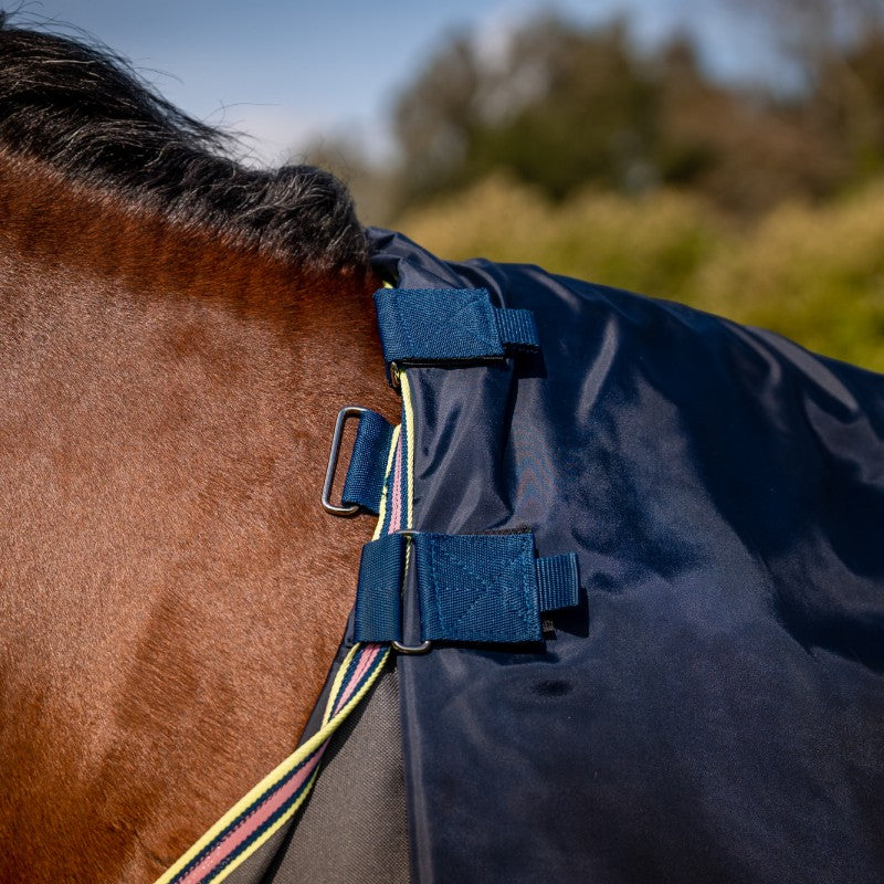 Horseware - Couverture d'extérieur Amigo Bravo 12 Plus shadow/ marine/ rose 0g | - Ohlala