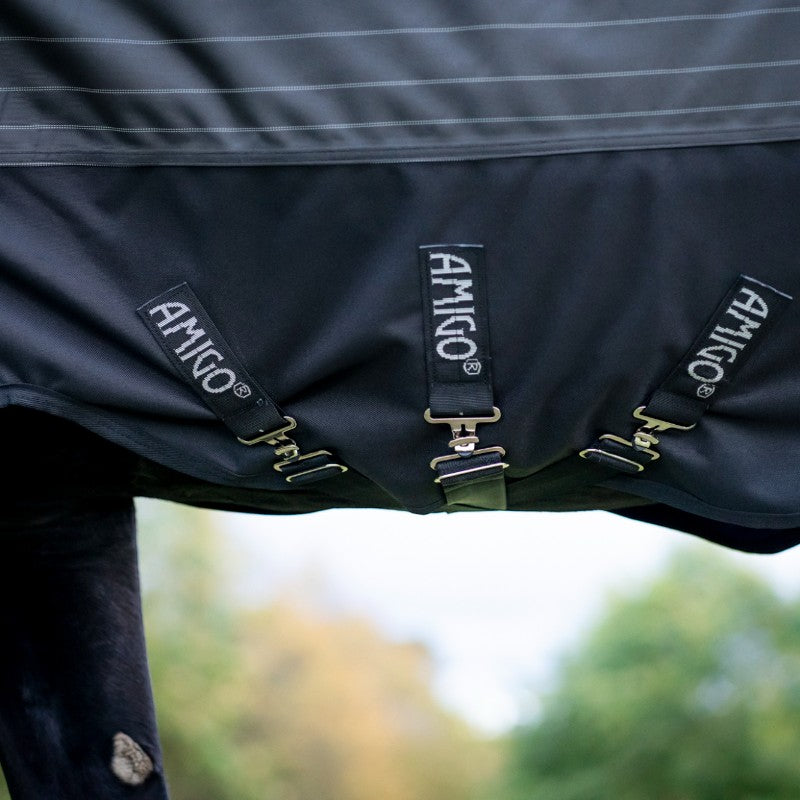 Horseware - Amigo FieldSafe Reflectech Plus Turnout buitendeken zwart 250g | - Ohlala