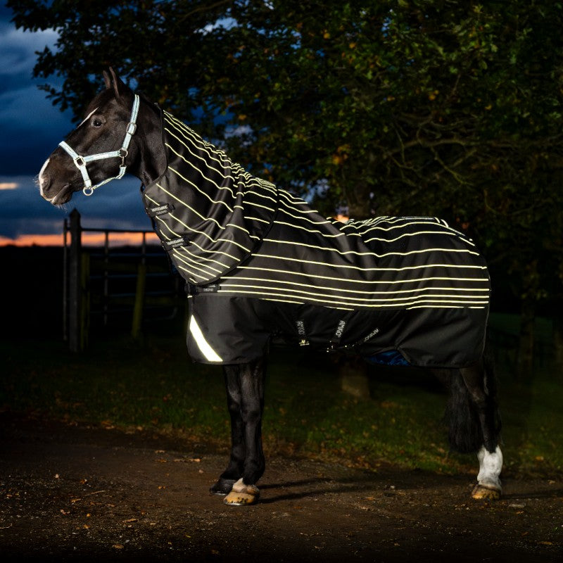 Horseware - Buitendeken Amigo FieldSafe Reflectech Plus Turnout zwart 250g | - Ohlala