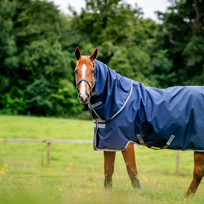 Horseware - Couverture d'extérieur Amigo Ripstop 900 Plus marine/ titanium grey 100g