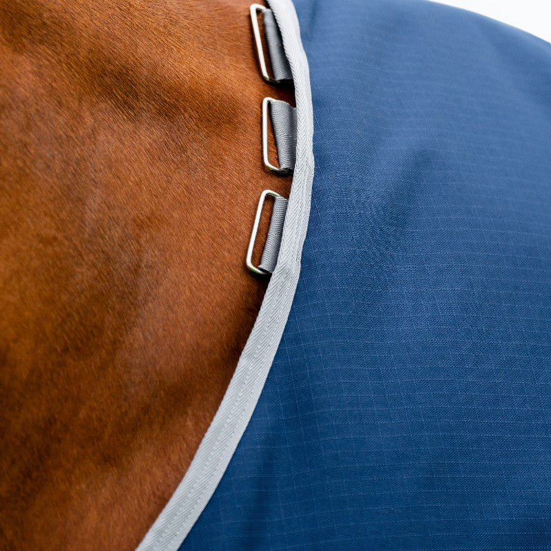 Horseware - Couverture d'extérieur Amigo Ripstop 900 Plus marine/ titanium grey 100g