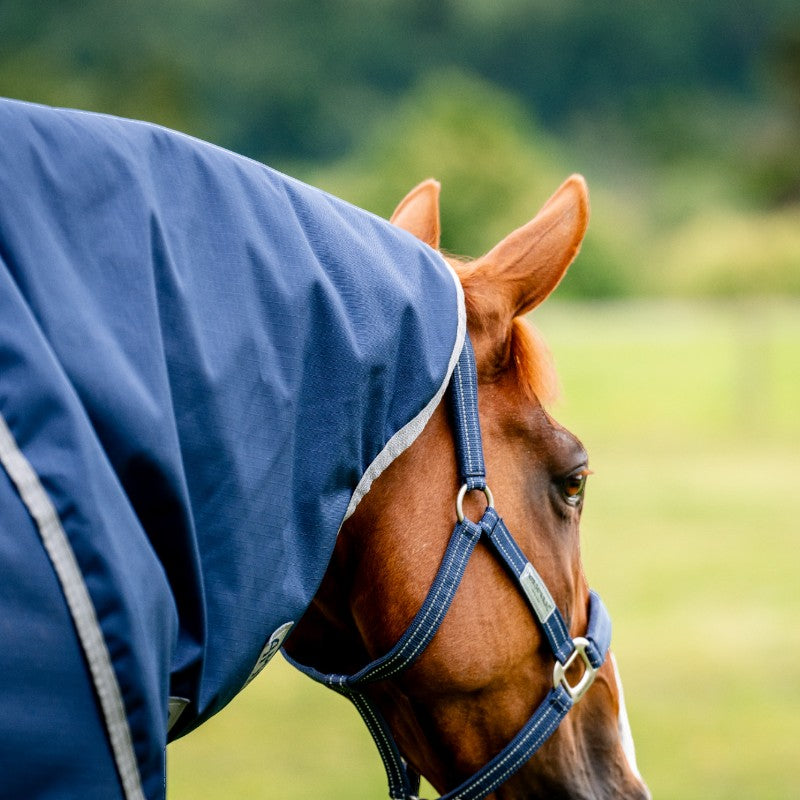 Horseware - Couverture d'extérieur Amigo Ripstop 900 Plus marine/ titanium grey 100g