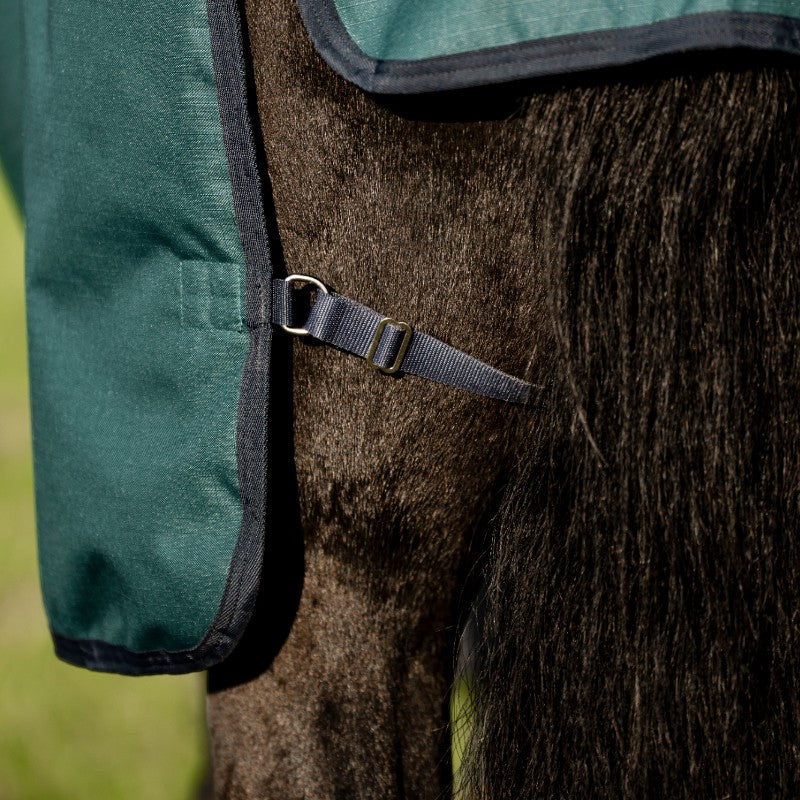 Horseware - Derka zewnętrzna Amigo Ripstop Plus Pony Turnout dynasty green/ marine/ srebrny 200g | - Ohlala