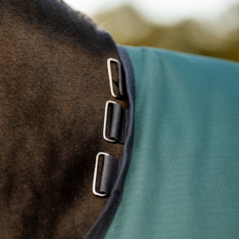 Horseware - Couverture d'extérieur Amigo Ripstop Turnout dynasty green/ marine/ argent 200g | - Ohlala