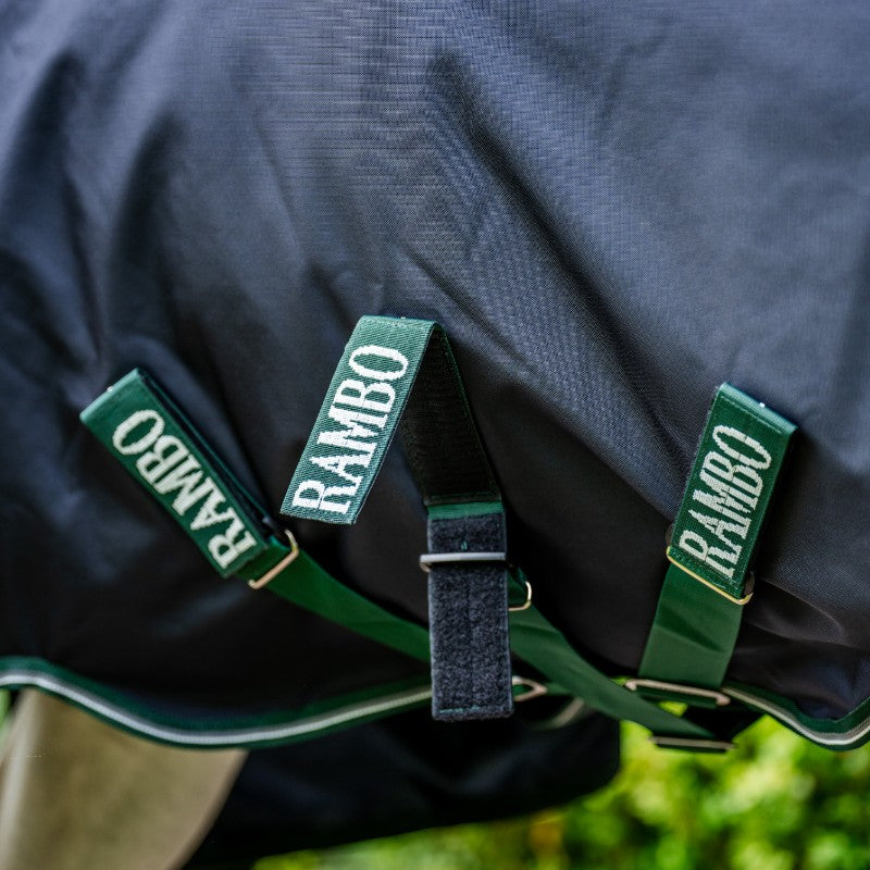 Horseware - Couverture d'extérieur Rambo Wug marine/ hunter green/ argent 200g