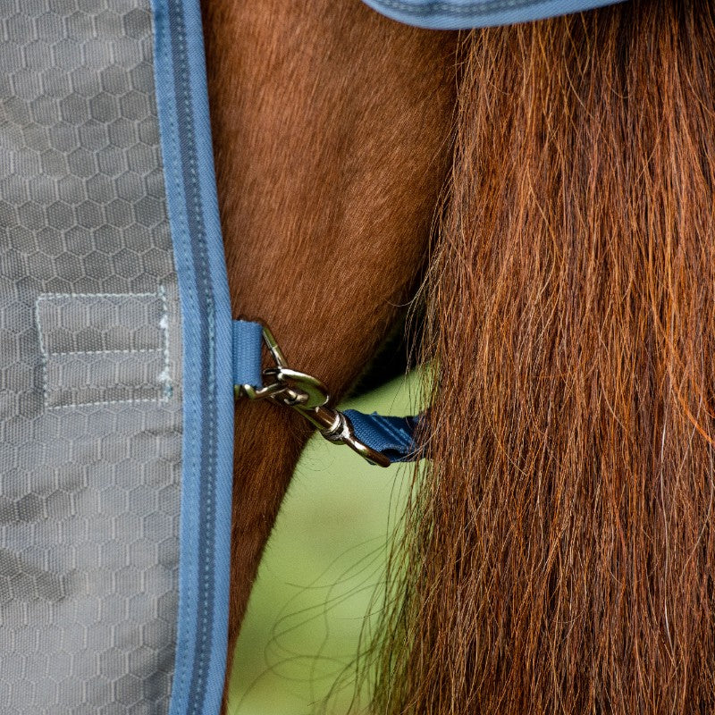 Horseware - Couverture d'extérieur Rhino Plus HexStop gris/ indigo/ marine 0g | - Ohlala