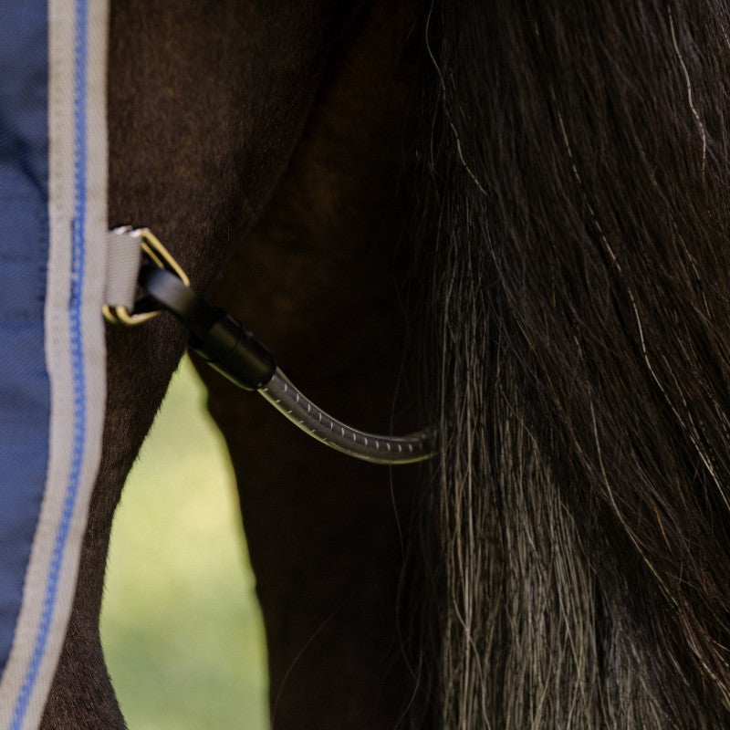 Horseware - Derka zewnętrzna Rhino Turnout VL granatowy/ titanium grey/ classic blue 250g | - Ohlala