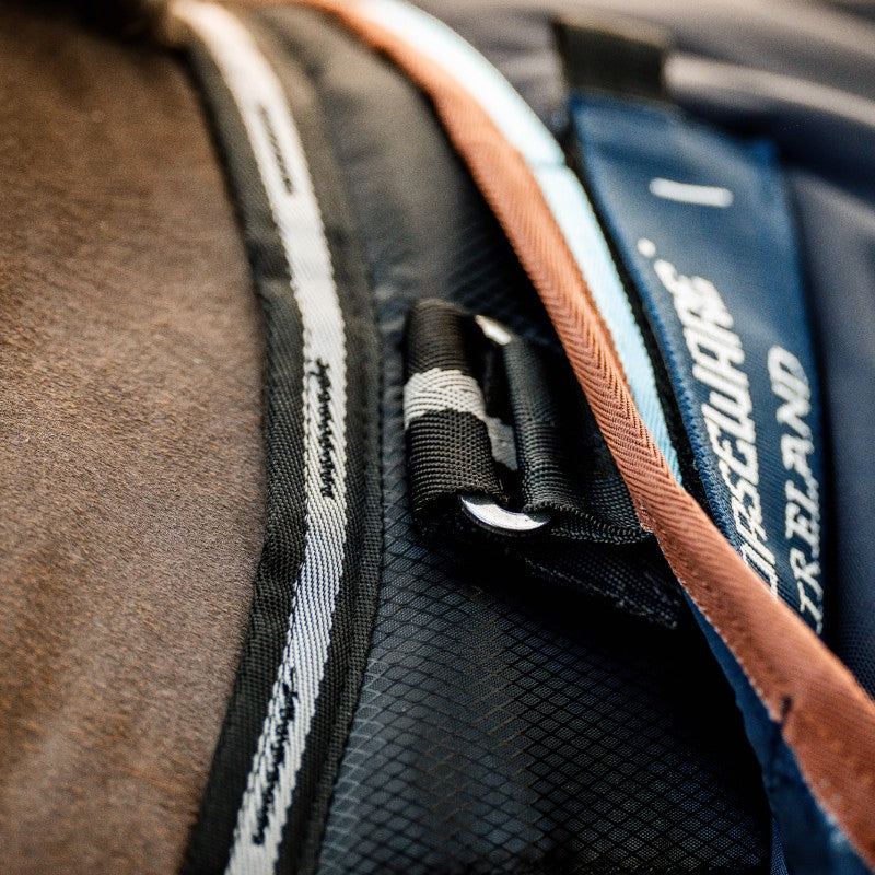 Horseware - Couverture de box Easy-Layer Stable noir et silver 100g