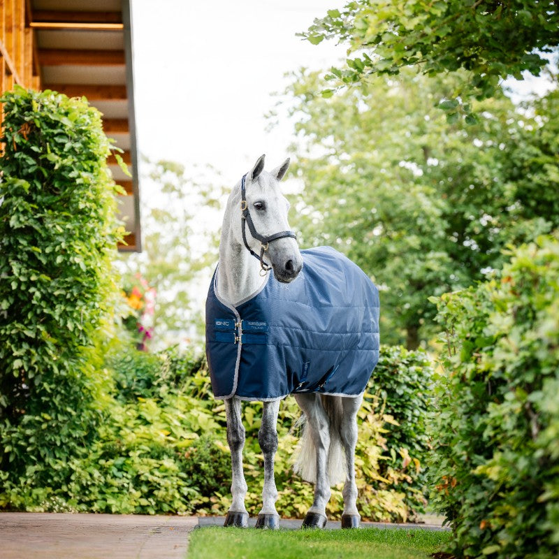 Horseware - Couverture de box thérapeutique Ionic Therapy imperial blue/ argent/ marine 50g