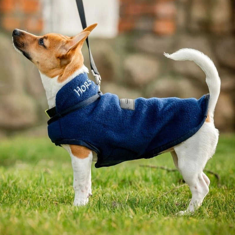 Horseware - Couverture polaire pour chiens Signature marine | - Ohlala