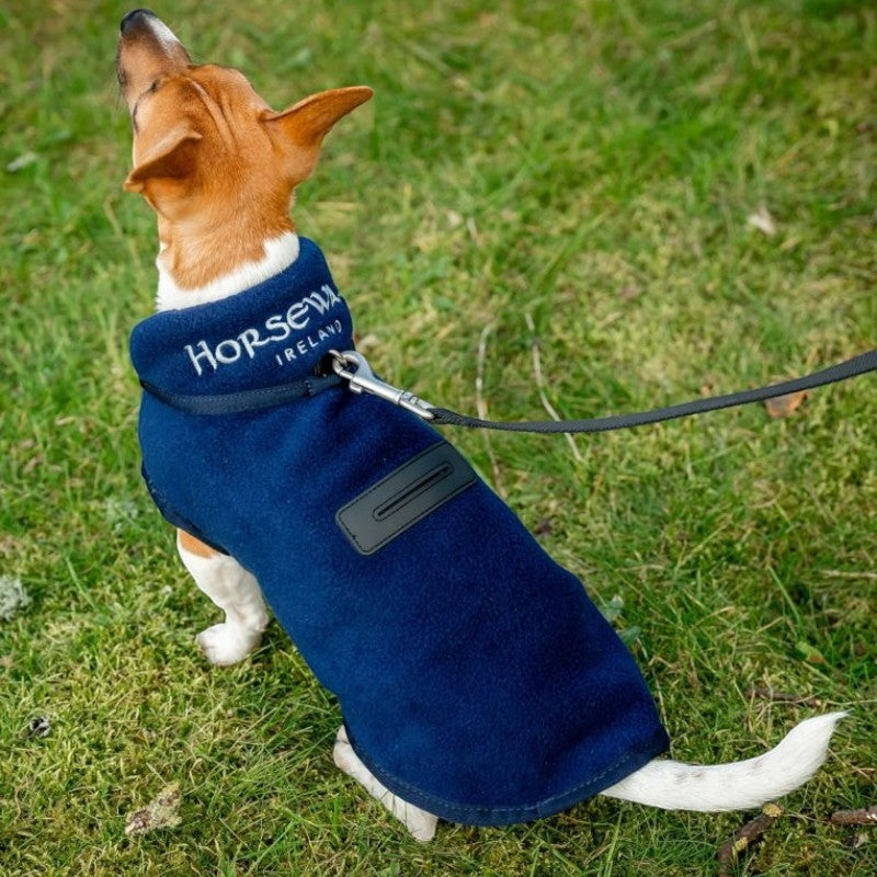 Horseware - Couverture polaire pour chiens Signature marine | - Ohlala