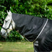 Horseware - Amigo Bravo 12 Hood Neck Cover black/ titanium grey/ silver 150g | - Ohlala