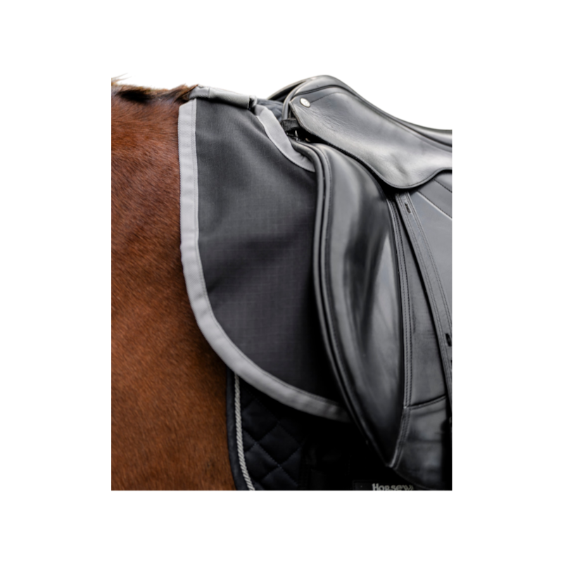 Horseware - Schwarze Amigo Ripstop-Nierendecke Titanium Grey