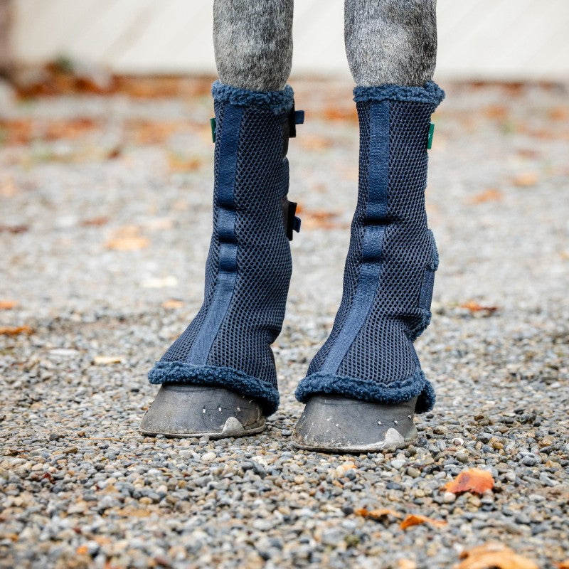 Horseware - Guêtres fermées de protection Show Ready marine/ argent | - Ohlala