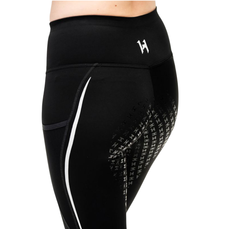 Horseware - Women's Formfit Winter black full grip riding leggings | - Ohlala