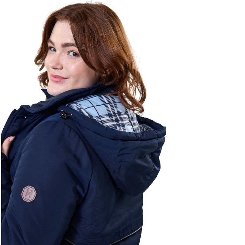 Horseware - Women's long sleeve coat Newmarket navy | - Ohlala