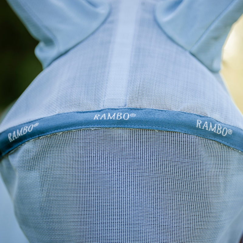 Horseware - Masque anti-mouches Rambo denim/ argent