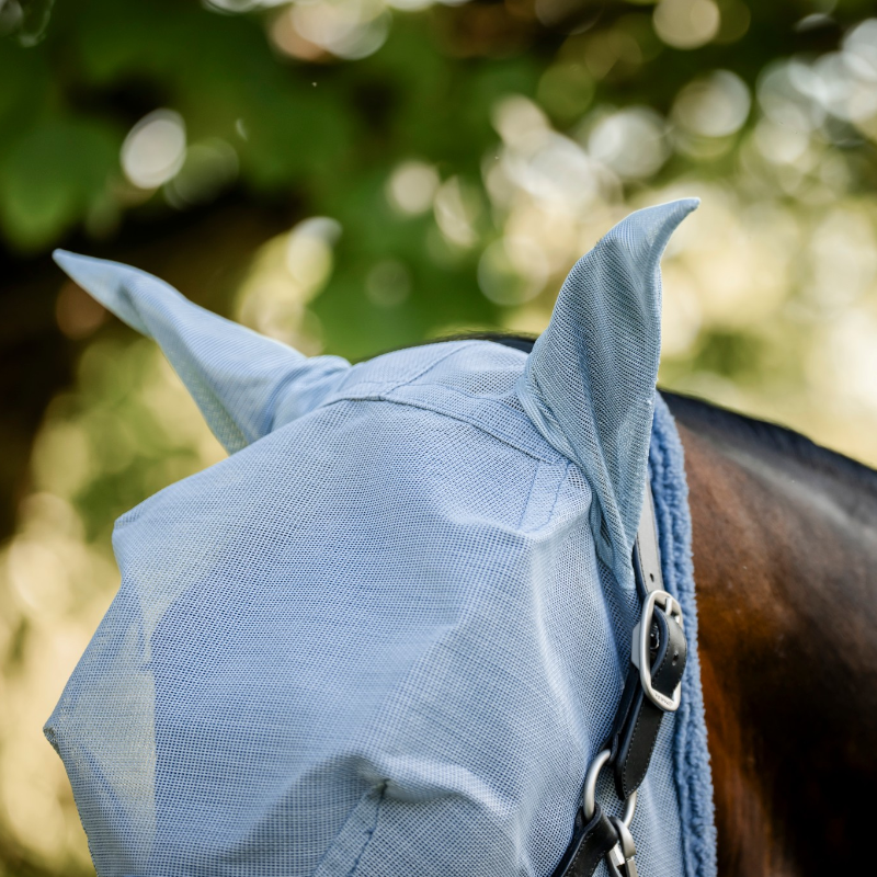 Horseware - Masque anti-mouches Rambo denim/ argent