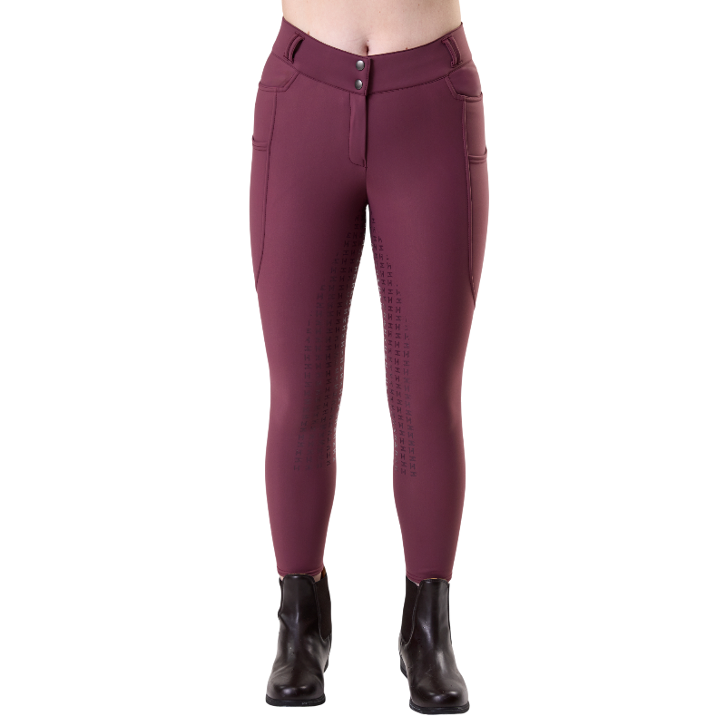 Horseware - Pantaloni da equitazione donna Flexfit Winter celestial purple full grip | - Ohlala