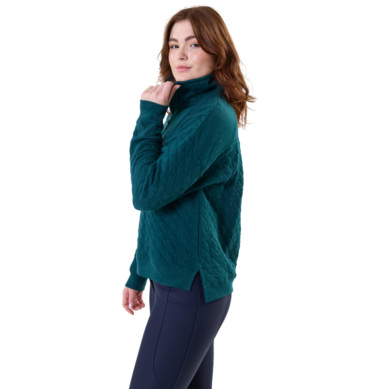 Horseware - Felpa a maniche lunghe donna Liberty Winter dynasty green | - Ohlala