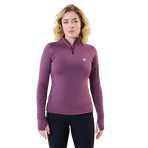 Horseware - Sweat manches longues femme Strive Winter 1/4 Zip celestial purple | - Ohlala