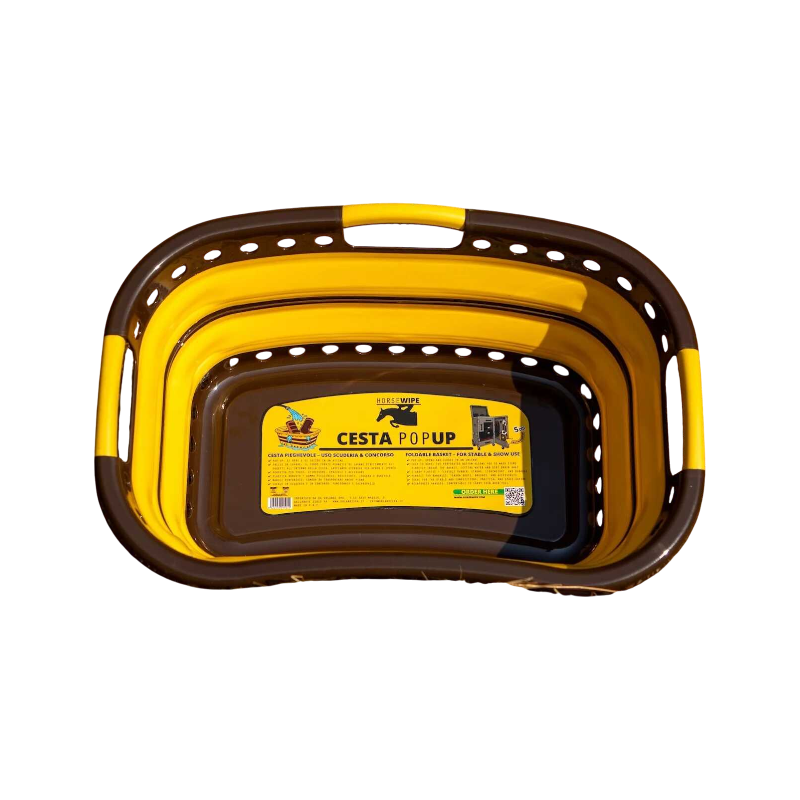 Horsewipe - Yellow Foldable Basket