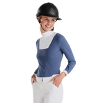 Horse Pilot - Polo konkursowe z długim rękawem damskie Aeris vintage indigo | - Ohlala