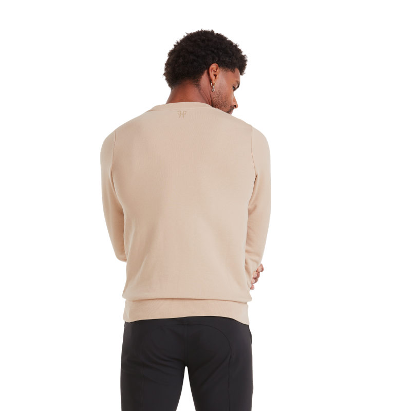 Horse Pilot - Men's long sleeve Team latte sweatshirt 
