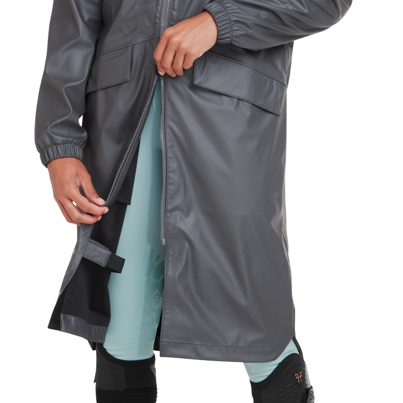 Horse Pilot - Women's Long Raintech rain jacket iron | - Ohlala