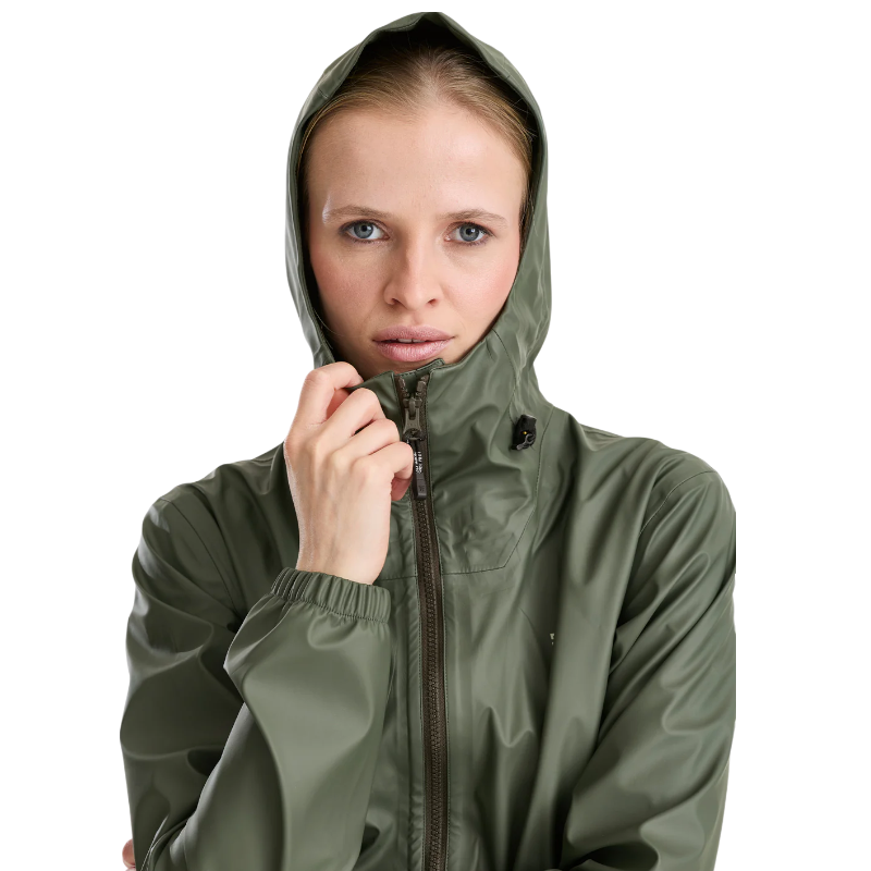 Horse Pilot - Veste de pluie femme Long Raintech forest night