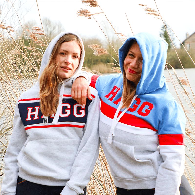 Hagg - Sweat hoodie à capuche Bleu | - Ohlala