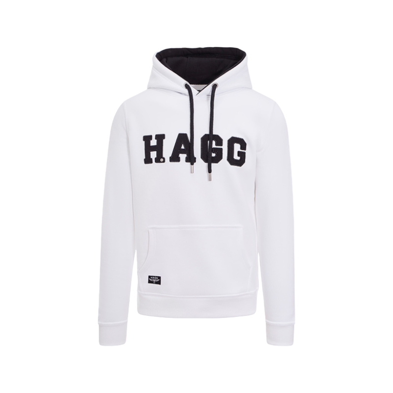 Hagg - Men's hoodie white/black