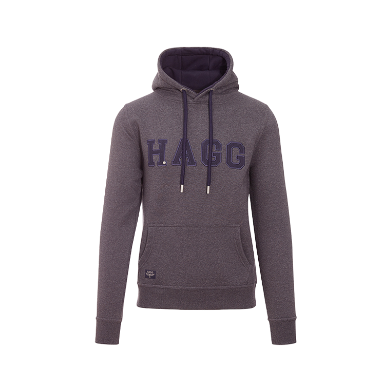 Hagg - Sweat à capuche homme gris anthracite/ marine