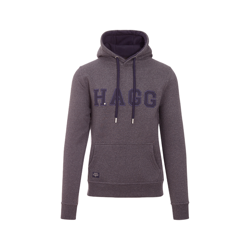 Hagg - Men's charcoal gray/navy hoodie