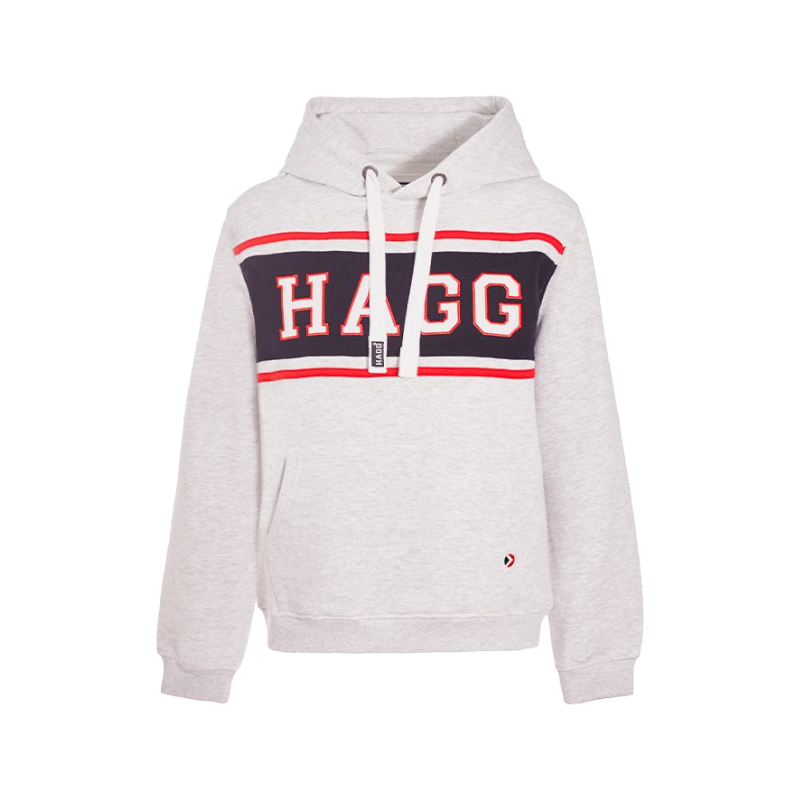 Hagg - Gray hooded sweatshirt