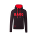 Hagg - Sweat à capuche homme noir/ rouge | - Ohlala
