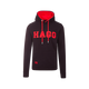 Hagg - Sweat à capuche homme noir/ rouge | - Ohlala