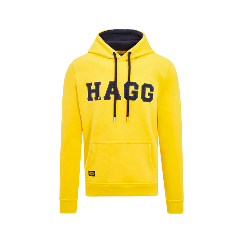 Hagg - Men's hoodie yellow/navy