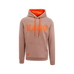 Hagg - Sweat à capuche homme marron glacé/ orange | - Ohlala