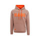 Hagg - Sweat à capuche homme marron glacé/ orange | - Ohlala